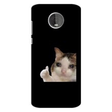 Бампер з принтом Меми для Motorola Z4 – Кіт у сльозах