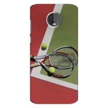 Чехлы с принтом Спортивная тематика для Motorola Z4 – Ракетки теннис