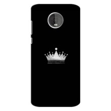 Чехол (Корона на чёрном фоне) для Мото Z4 – Белая корона