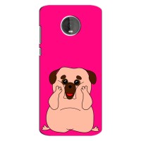 Чехол (ТПУ) Милые собачки для Motorola Z4 (Веселый Мопсик)