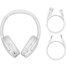 Накладные беспроводные наушники Baseus Encok Wireless headphone D02 Pro (NGTD01030) – White