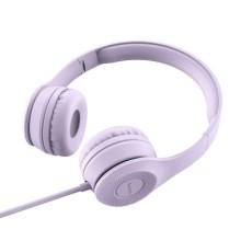 Накладні навушники Hoco W21 (3.5mm/1.2m) – Фіолетовий