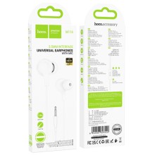 Стерео Навушники Hoco M114 Jia universal (3.5mm/1.2m) – White