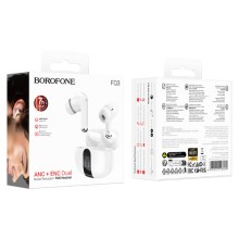 Беспроводные TWS наушники BOROFONE FQ3 Soulmate ANC+ENC – White