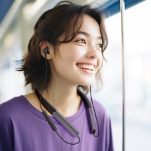 Bluetooth наушники Acefast N1 neck-hanging – Черный