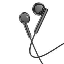 Наушники Borofone BM82 Art music wire control (3.5mm/1.2m) (Черный)