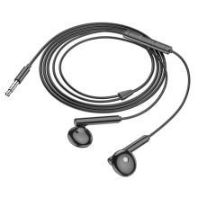 Навушники Borofone BM82 Art music wire control (3.5mm/1.2m) – Чорний