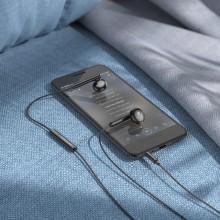 Навушники Borofone BM82 Art music wire control (3.5mm/1.2m) – Чорний