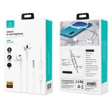 Наушники Usams EP-41 с микрофоном (3.5mm/1.2m) – Белый