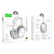 Накладные беспроводные наушники Hoco W55 Plus Happiness ANC noise reduction – Серебряный