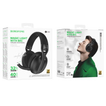 Накладные беспроводные наушники BOROFONE BO30 Magic light – Черный