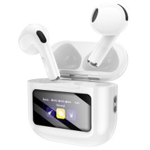 Беспроводные TWS наушники Hoco EW73 Randy with Touch Screen – Белый