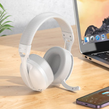 Накладні бездротові навушники Borofone BO30 Magic light – Білий