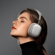 Накладні бездротові навушники Hoco W52 Wonderful – Срібний