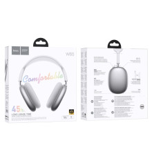 Накладні бездротові навушники Hoco W65 Happy – Срібний