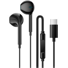 Наушники Borofone BM100 Fuente universal with microphone (Type-C/1.2m) – Черный