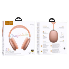 Накладные беспроводные наушники Hoco W65 Happy – Оранжевый