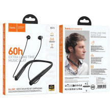 Bluetooth навушники Hoco ES73 Dynastic neck-mounted – Чорний