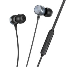 Наушники Borofone BM93 Platino universal with microphone (3.5mm/1.2m) – Серый