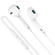 Наушники Borofone BM100 Fuente universal with microphone (3.5mm/1.2m) – Белый