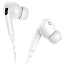 Наушники Borofone BM100 Pro Fuente universal with microphone (3.5mm/1.2m) – Белый