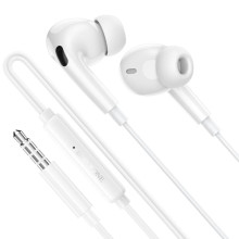 Наушники Borofone BM100 Pro Fuente universal with microphone (3.5mm/1.2m) – Белый