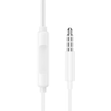 Наушники Borofone BM100 Pro Fuente universal with microphone (3.5mm/1.2m) – Белый