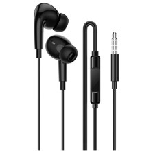 Наушники Borofone BM100 Pro Fuente universal with microphone (3.5mm/1.2m) – Черный