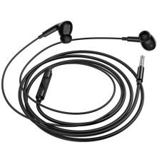 Наушники Borofone BM100 Pro Fuente universal with microphone (3.5mm/1.2m) – Черный
