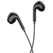 Наушники Borofone BM100 Max Fuente universal with microphone (3.5mm/1.2m) – Черный