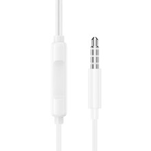Наушники Borofone BM100 Max Fuente universal with microphone (3.5mm/1.2m) – Белый