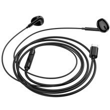 Наушники Borofone BM100 Max Fuente universal with microphone (Type-C/1.2m) – Черный