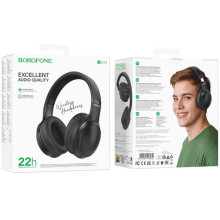 Накладні бездротові навушники Borofone BO29 Fascinador – Чорний