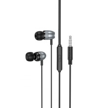 Наушники Borofone BM95 Excepcional universal with microphone (3.5mm/1.2m) – Серый