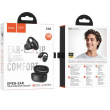 Бездротові TWS навушники Hoco EA9 Clear sound clip-on – Чорний