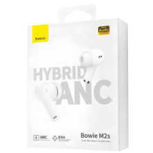 Бездротові TWS навушники Baseus Bowie M2s (NGTW350102) – Білий