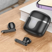 Бездротові TWS навушники Hoco EQ7 Snowflake – Чорний