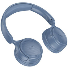 Накладні бездротові навушники Hoco W66 Wave – Блакитний