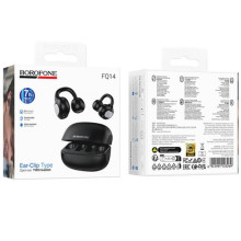 Беспроводные TWS наушники Borofone FQ14 Joy clip-on – Черный