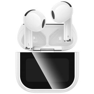 Беспроводные TWS наушники Hoco EW82 Sparkle with Touch Screen – Белый