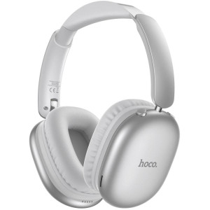 Накладные беспроводные наушники Hoco W73 Graceful (App) – Серебряный