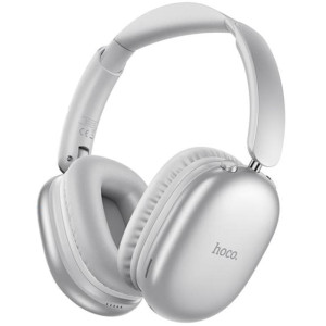 Накладные беспроводные наушники Hoco W73 Graceful (App) – Серебряный
