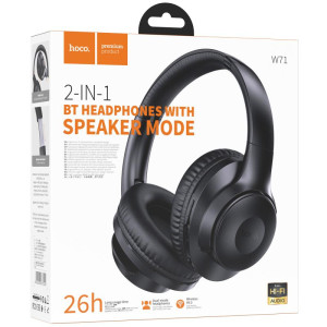 Накладные беспроводные наушники Hoco W71 Cool sound – Черный