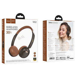 Накладные беспроводные наушники Hoco W62 Verso retro – Brown