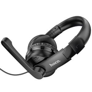 Накладные наушники Hoco W103 Magic Tour Gaming (3.5mm/1.2m) – Черный