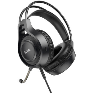 Накладные наушники Hoco W106 Tiger (3.5mm+3.5mm/1.8m) – Черный