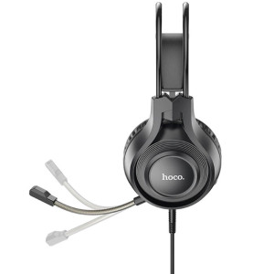 Накладные наушники Hoco W106 Tiger (3.5mm+3.5mm/1.8m) – Черный