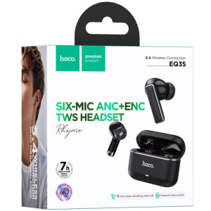 Беспроводные TWS наушники Hoco EQ35 Rhyme ANC+ENC (App) – Черный