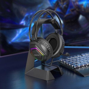 Накладные наушники Borofone BO105 Thunder 3.5mm+USB – Черный