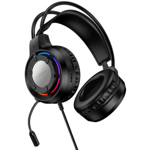 Накладные наушники Borofone BO112 Wave 3.5mm+USB – Черный